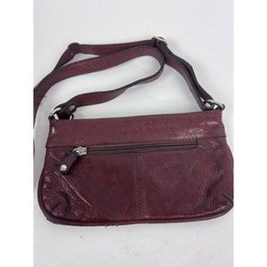 Osgoode Marley Feel The Difference Brown Leather Crossbody Shoulder Bag